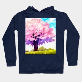 Beautiful Pink Sakura Tree Hoodie